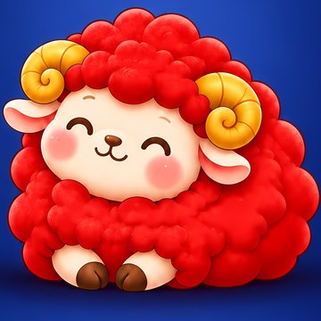 붉은 양 마스코트